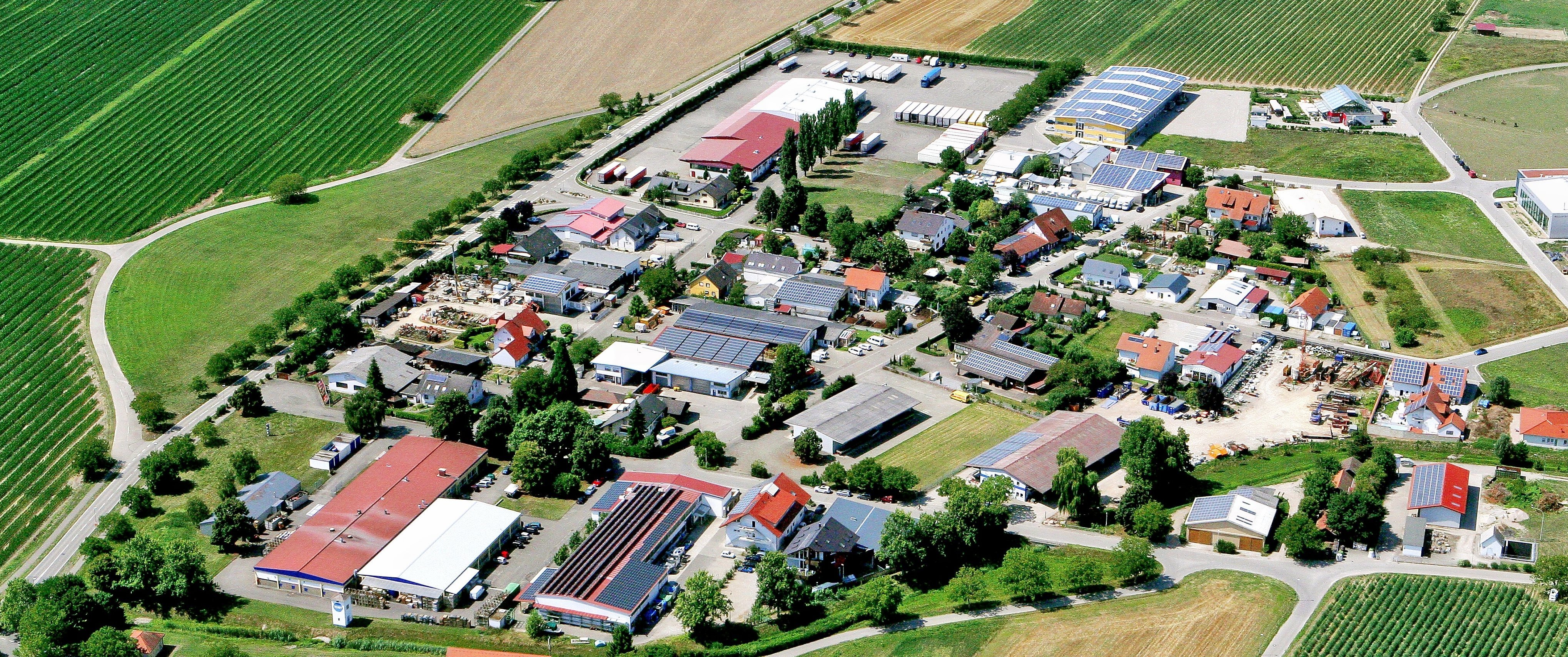 Luftbild Gewerbegebiet Merdingen